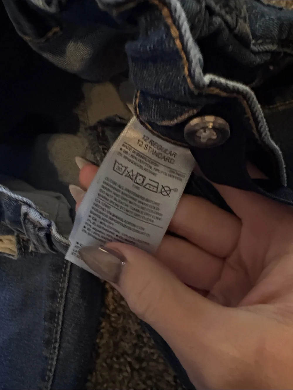 Old Navy Blue Straight Leg Women's Jeans